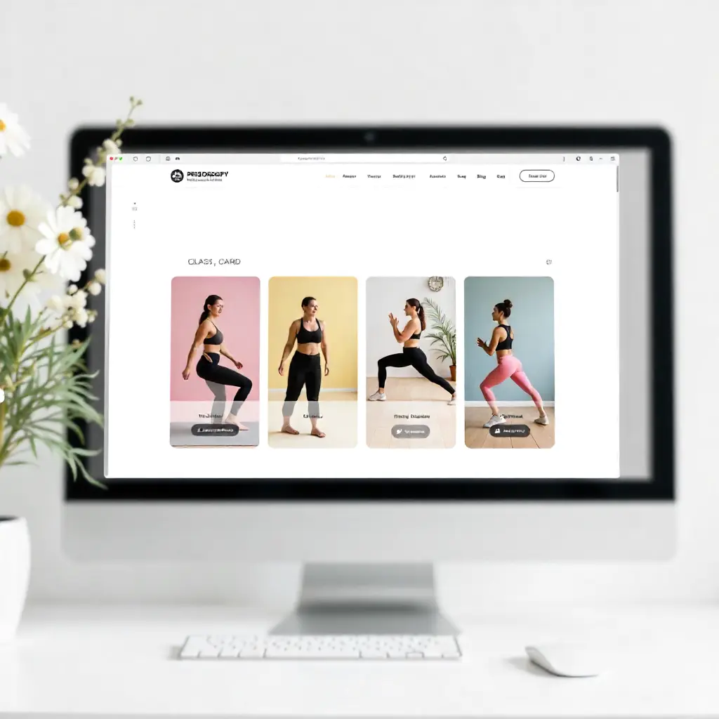 Fitness Studio Website Design  
